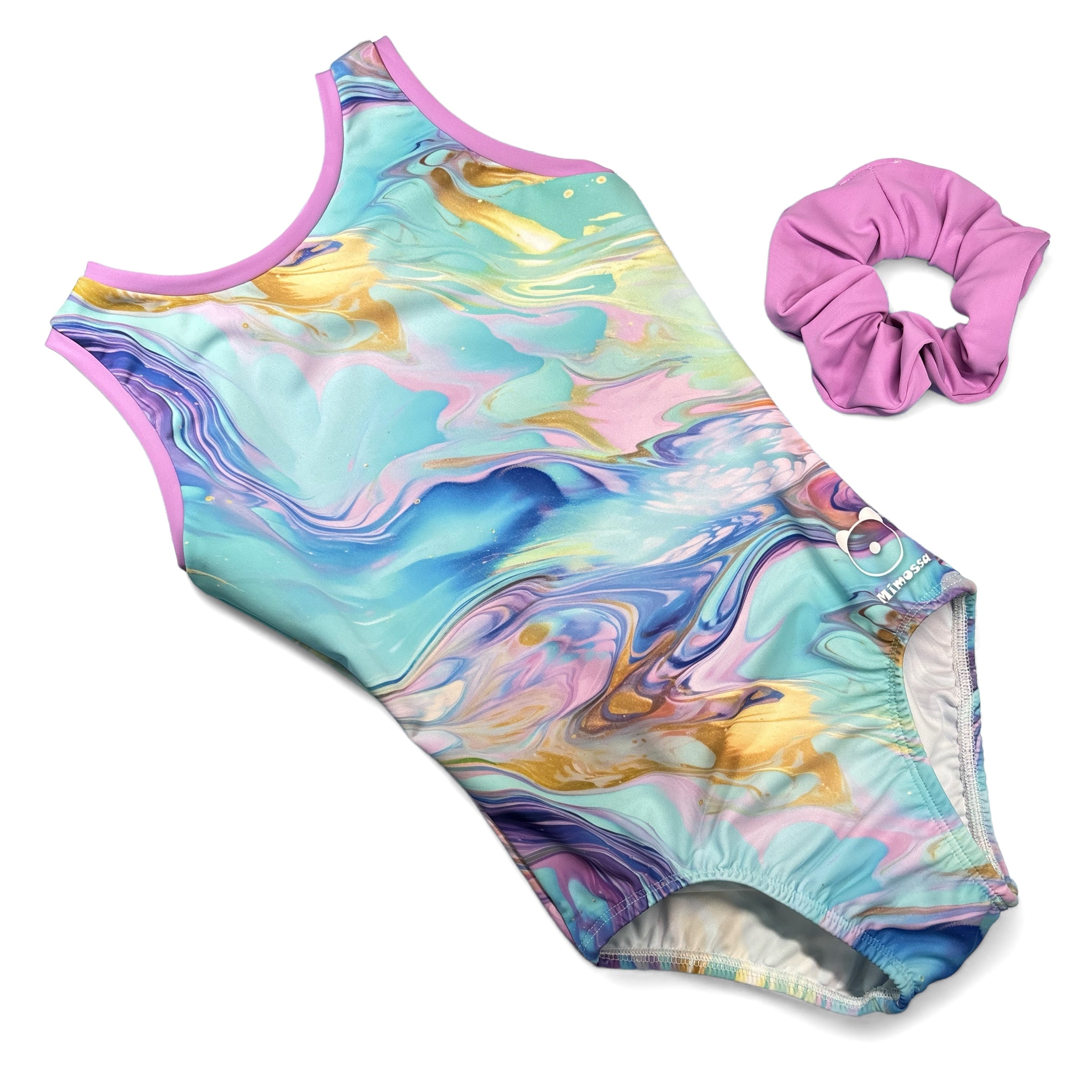 Aqua Golden Marble Gymnastics Leotard Canadian Leotards Made in Canada ...